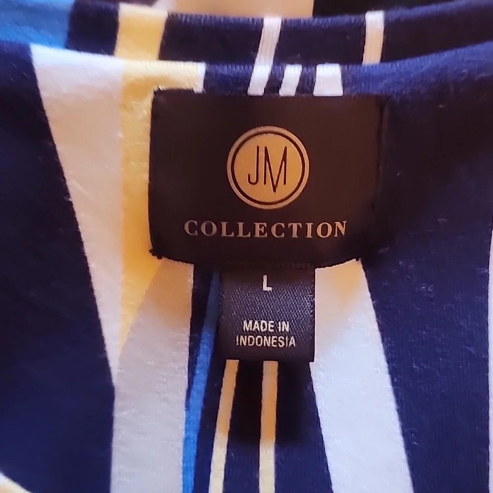 JM COLLECTION L SPRING BLOUSE EUC - Picture 5 of 9